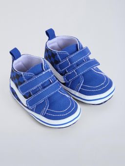 Hopscotch - Checkered Velcro Booties