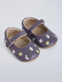 Hopscotch - Floral Embroidery Booties