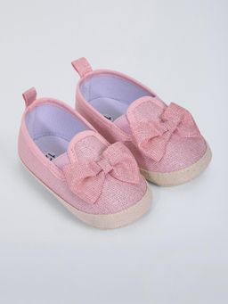 Hopscotch - Bow Applique Booties