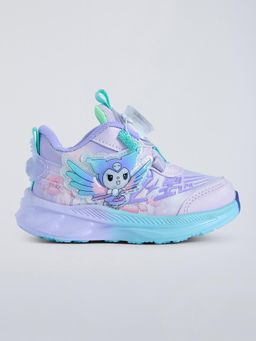 Hopscotch - Kuromi Applique LED Sneakers Purple