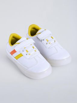 Hopscotch - Striped Velcro Sneakers Yellow