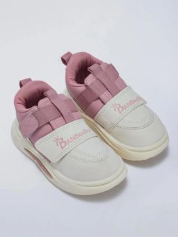 Hopscotch - Colorblock Double Velcro Sneakers Pink