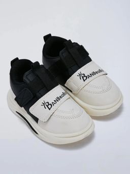 Hopscotch - Colorblock Double Velcro Sneakers Black