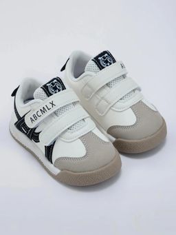 Hopscotch - Colorblock Velcro Sneakers Grey
