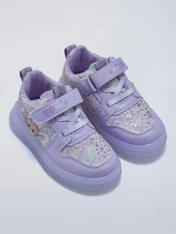 Hopscotch - 3D Applique Velcro LED Sneakers