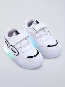 Hopscotch - Typography LED Sneakers Black