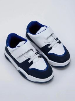 Hopscotch - Colorblock Velcro Sneakers Blue