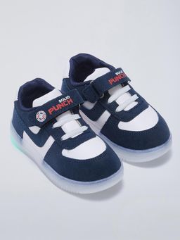 Hopscotch - LED Colorblock Sneakers and Slip Ons Navy Blue