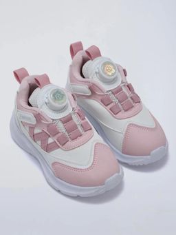 Hopscotch - Colorblock Lacing Athletic Shoes Pink