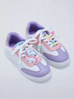 Hopscotch - Unicorn Applique Sneakers