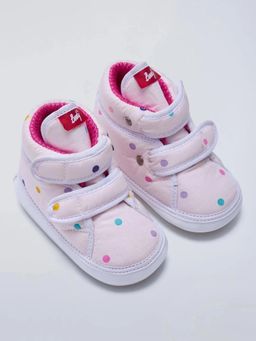 Hopscotch - Polka Dot Double Velcro Booties