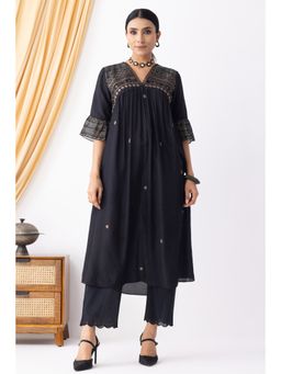 HAAVI BY PURAB - Black Adira Kurta