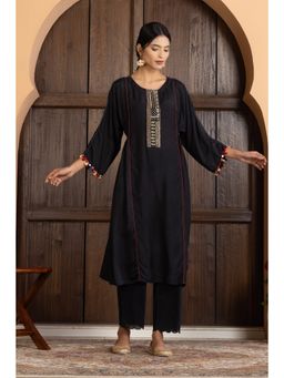 HAAVI BY PURAB - Black Seraya Kurta