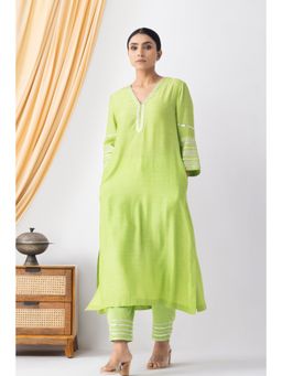 HAAVI BY PURAB - Green Zyra Kurta