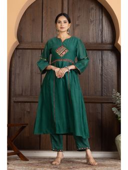 HAAVI BY PURAB - Green Iraya Kurta