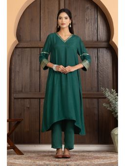 HAAVI BY PURAB - Green Yahmir Kurta