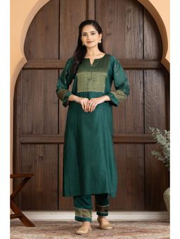 HAAVI BY PURAB - Green Yura Kurta