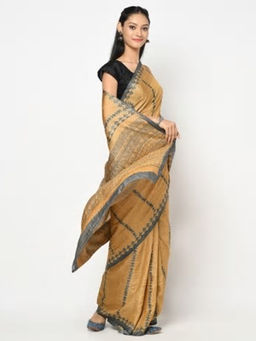 Fabindia - Silk Tussar Block Print Sari