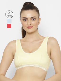 Floret - Wirefree Non-padded Sporty Bra - Multi-Color