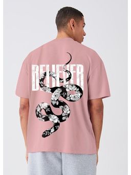 PRONK - Faith and Flora Men Oversized Graphic T-Shirt