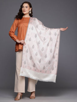CAYMAN - Pink Woven Design Woven Stole