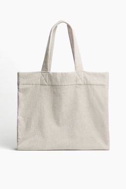 H&M - Women Beige Cotton Terry Beach Bag