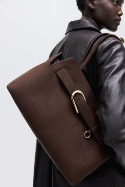 H&M - Women Brown Strap-Detail Tote Bag