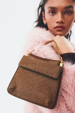 H&M - Women Brown Embellished Clutch