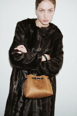 H&M - Women Brown Drawstring-Detail Shoulder Bag