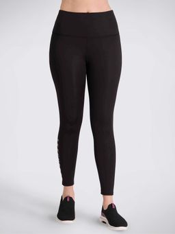 SKECHERS - Women Los Angeles Print Black Leggings