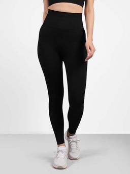 SKECHERS - Women Engineered Compression Black Leggings
