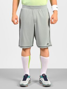 SKECHERS - Men Contrast Piping Detail Olive Shorts