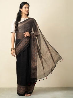 Fabindia - Cotton Silk Kota Ajrakh Print Sari