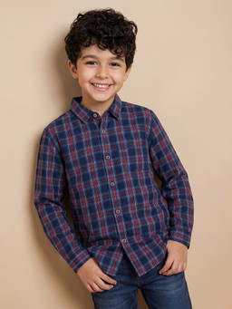 Allen Solly Junior - Boys Multi Regular Fit Check Casual Shirt