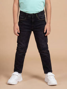 Allen Solly Junior - Boys Black Skinny Fit Jeans