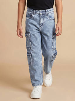 Allen Solly - Boys Blue Regular Fit Jeans