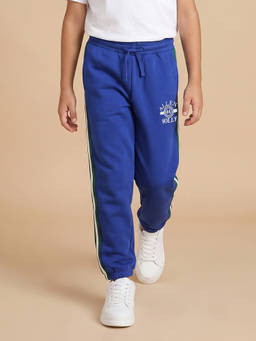 Allen Solly - Boys Blue Graphic Printed Joggers