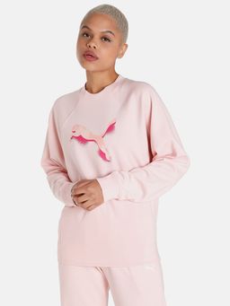 Puma - Modern Sports Womens Pink Sweatshirt