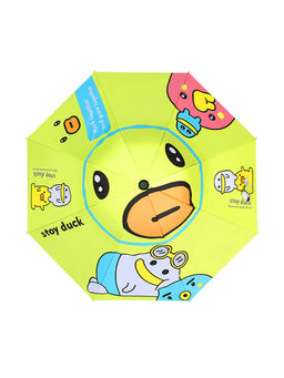 Little Surprise Box - Toy Duck Theme Unique Spanish Patio Style Kids Umbrella-Green