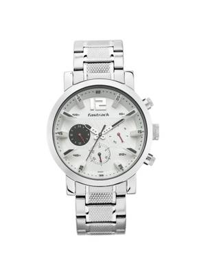 Buy Fastrack 3227SM02 White Dial Analog Watch for Men Online