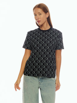 Calvin Klein - Blue Regular Fit Cotton T-Shirt
