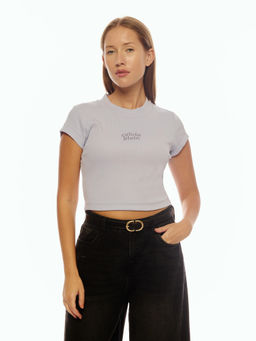 Calvin Klein - Purple Slim Fit Cotton T-Shirt