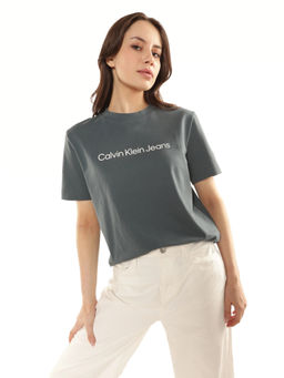 Calvin Klein - Grey Cotton T-Shirt