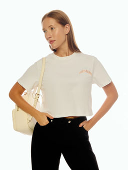 Calvin Klein - White Relaxed Fit Cotton T-Shirt