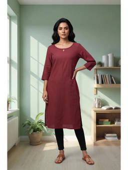 Aurelia - Women Rayon Solid/Plain Kurta With Leggings