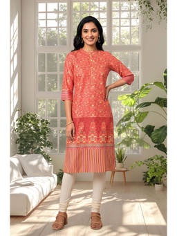 Aurelia - Women Viscose Floral Kurta With Leggings