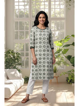 Aurelia - Women Viscose Checks Kurta With Pant