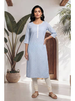 Aurelia - Women Viscose Geometric Kurta With Leggings