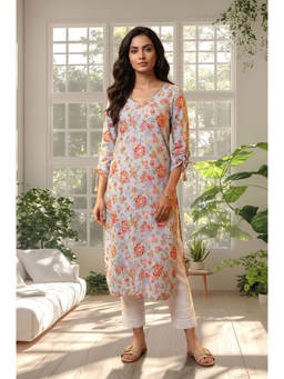 Aurelia - Women Viscose Floral Kurta With Pant