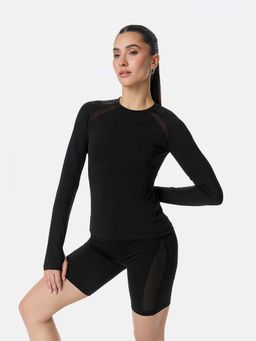 Cardio Bunny - Stretchable Mesh-Panel Sculpting Compression Biker Slim Fit Sports Shorts